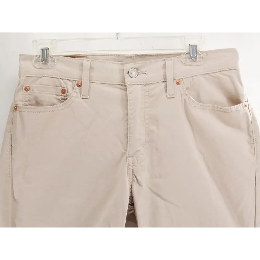 NWT Levis 511 Slim Fit Tech Stretch Pants Mens 30x30 Khaki Beige 045112279